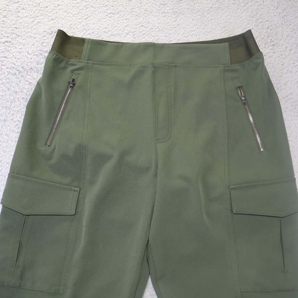 Athleta Headlands Hybrid Cargo II Tights 14 Olive Green Hiking Pants 467187-05 - Picture 2 of 9